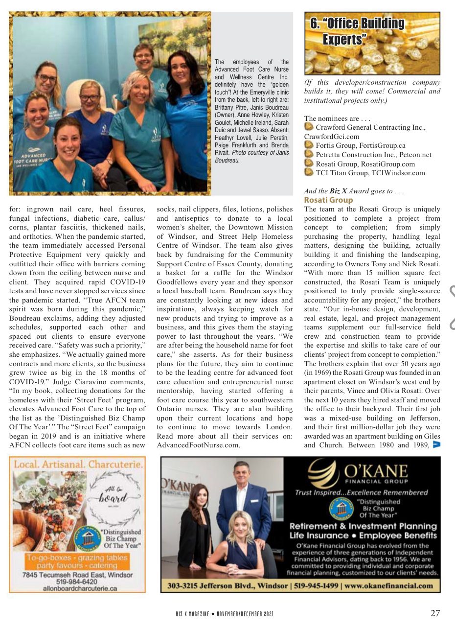 Advanced Foot Care Nurse Feature in Biz X Magazine Advanced Foot Care