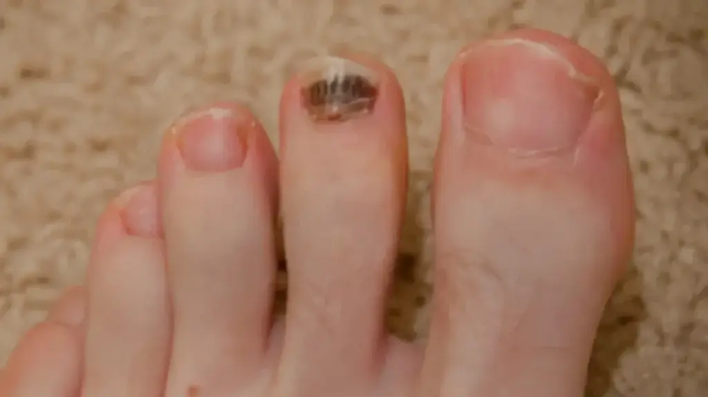 Discoloration Toenail