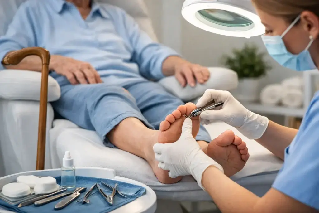 Cant Reach Your Toes Professional Foot Care Can Help